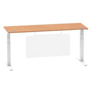 Air Height Adjustable Slimline Desk With Cable Ports