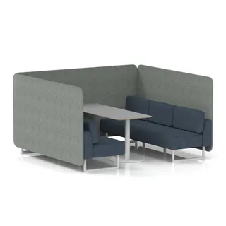 Brixworth Bench Booth in Two Tone
