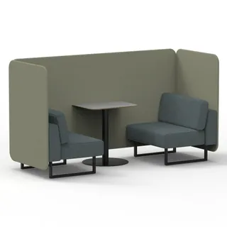 Brixworth Bench Booth in Two Tone