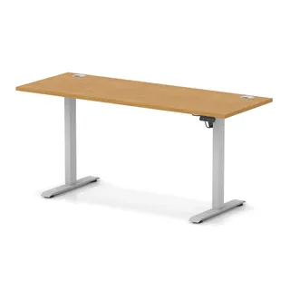 EE - Air Lite Height Adjustable Slimline Desk With Cable Ports