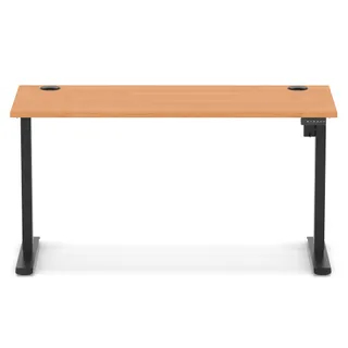 Air Lite Height Adjustable Slimline Desk With Cable Ports