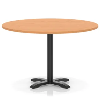 Italia Round Poseur Table With Cross Base