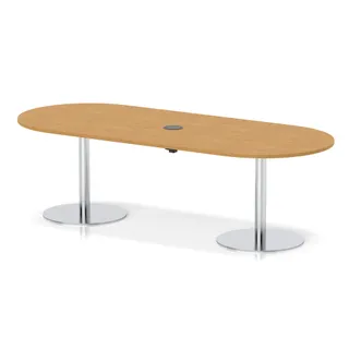 Italia Volta Poseur Boardroom Table With Pop-up Power Module