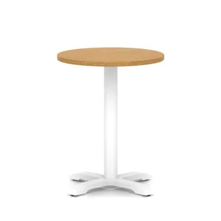 Italia Round Poseur Table With Cross Base
