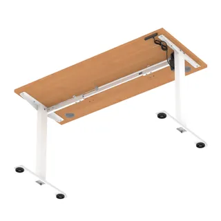 Air Lite Height Adjustable Slimline Desk With Cable Ports