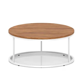 Impulse Round Coffee Table With Metal Frame