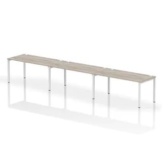 Impulse Single Row Bench Desk - 3 Person