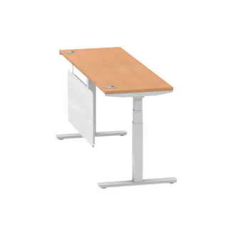 Air Height Adjustable Slimline Desk With Cable Ports