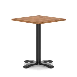 Italia Square Poseur Table With Cross Base
