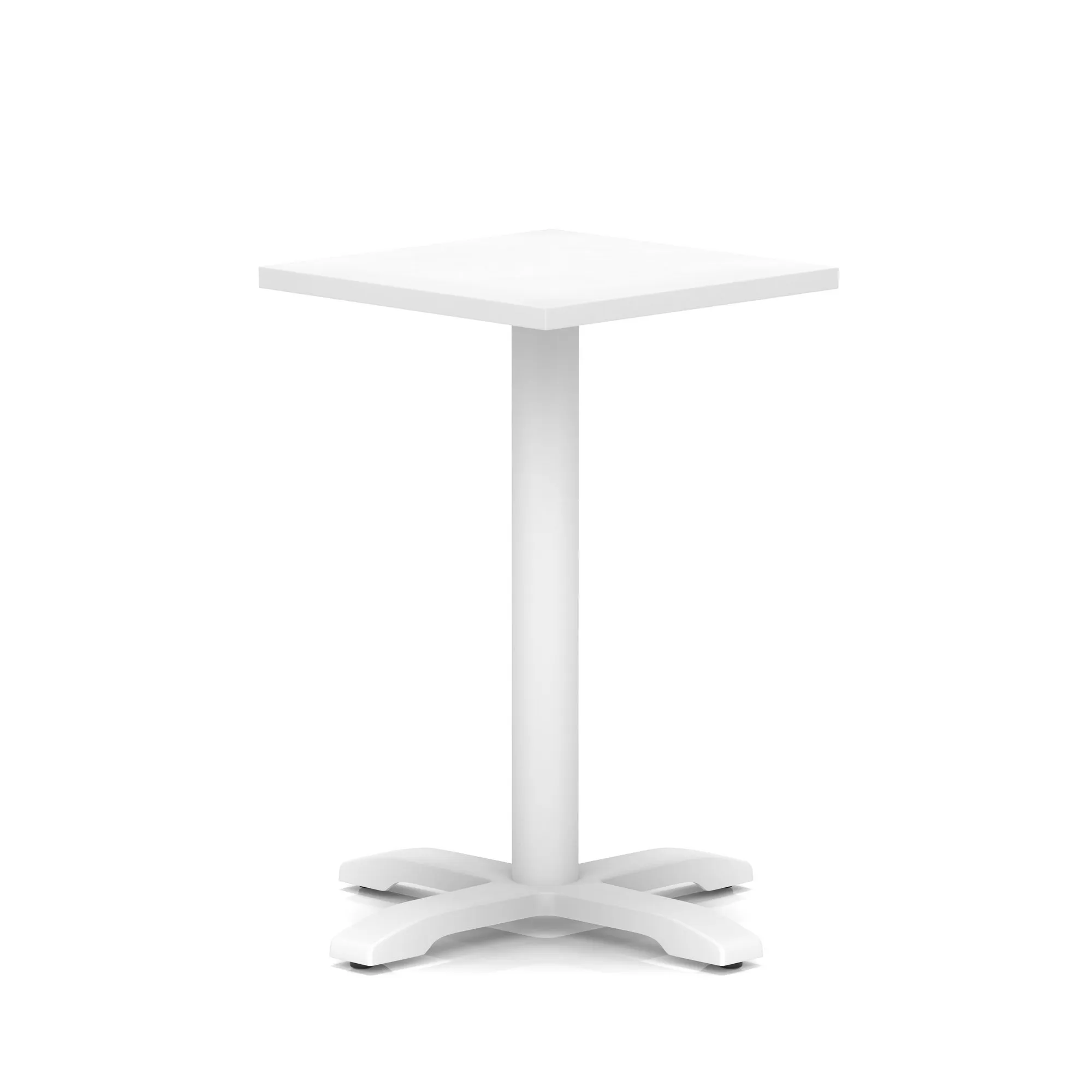 Italia Square Poseur Table With Cross Base