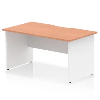 Impulse Scalloped Edge Straight Desk Panel End Leg