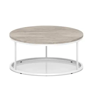 Impulse Round Coffee Table With Metal Frame