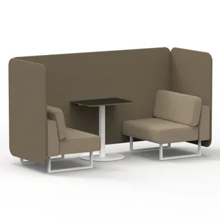 Brixworth Bench Booth in Two Tone