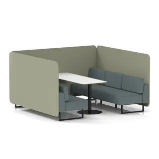 Brixworth Bench Booth in Two Tone