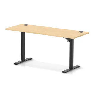 OE - Air Lite Height Adjustable Slimline Desk With Cable Ports