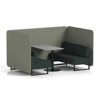 Brixworth Bench Booth in Two Tone