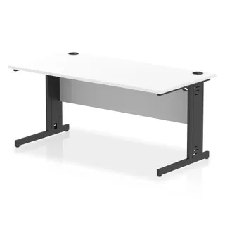 Impulse Straight Desk Cable Managed Leg
