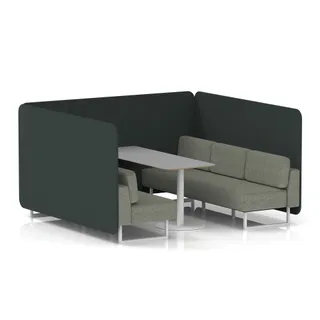 Brixworth Bench Booth in Two Tone