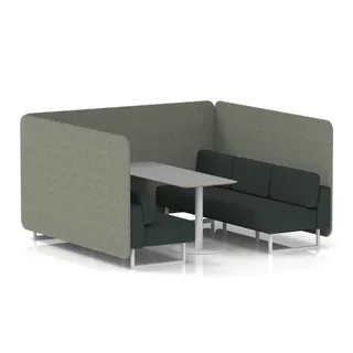 Brixworth Bench Booth in Two Tone