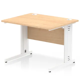Impulse Straight Desk Cable Managed Leg