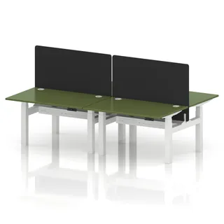 1200 / Moss Green / White Frame / With Black Straight Screen