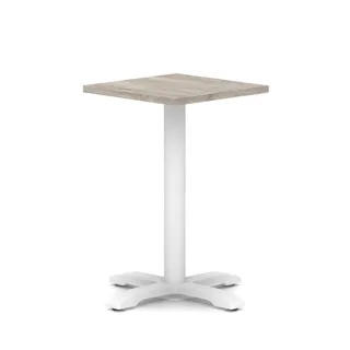 Italia Square Poseur Table With Cross Base