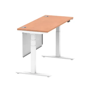 Air Height Adjustable Slimline Desk With Cable Ports