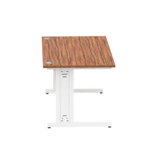 Impulse Straight Desk Cable Managed Leg
