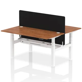 Air Back-to-Back Height Adjustable Bench Desk - 2 Person