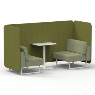 Brixworth Bench Booth in Two Tone