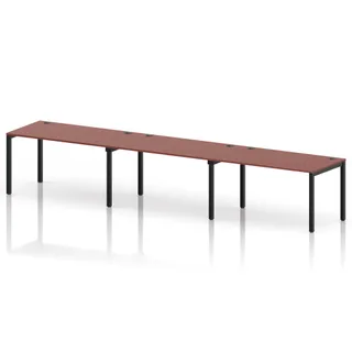 Impulse Single Row Bench Desk - 3 Person