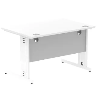 Impulse Straight Desk Cable Managed Leg