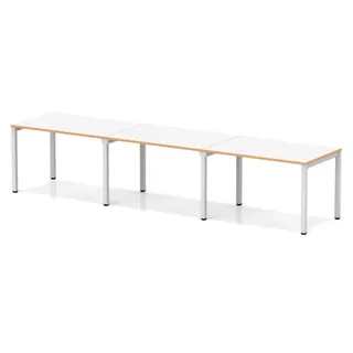 Evolve Plus Single Row Bench Desk - 3 Person