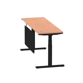 Air Height Adjustable Slimline Desk With Cable Ports