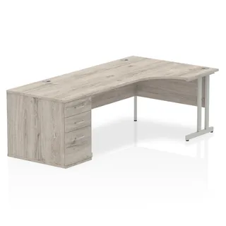 Impulse Cantilever Crescent Desk Workstation