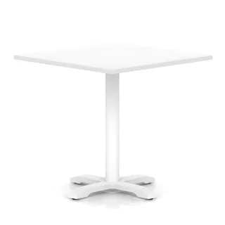 Italia Square Poseur Table With Cross Base