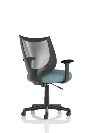 Camden Medium Back Black Mesh Task Operator Office Chair With Arms