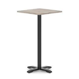 Italia Square Poseur Table With Cross Base