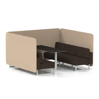 Brixworth Bench Booth in Two Tone