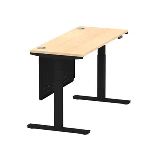 Air Height Adjustable Slimline Desk With Cable Ports