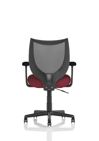 Camden Medium Back Black Mesh Task Operator Office Chair With Arms