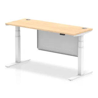 EE - Air Height Adjustable Slimline Desk With Cable Ports