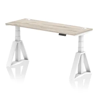 Air Height Adjustable Slimline Desk With Cable Ports