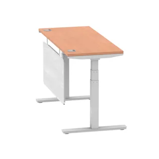 Air Height Adjustable Slimline Desk With Cable Ports