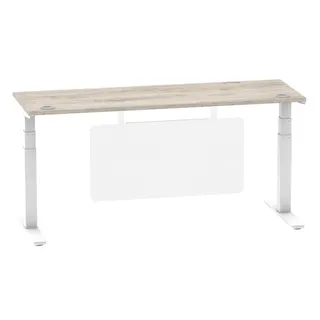Air Height Adjustable Slimline Desk With Cable Ports