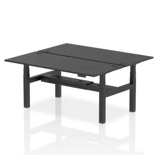 OE - Air Back-to-Back Height Adjustable Bench Desk - 2 Person