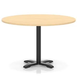 Italia Round Poseur Table With Cross Base