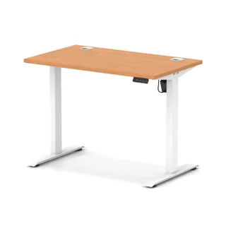 EE - Air Lite Height Adjustable Slimline Desk With Cable Ports