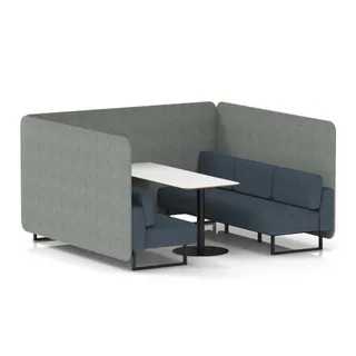 Brixworth Bench Booth in Two Tone