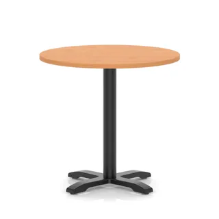 Italia Round Poseur Table With Cross Base